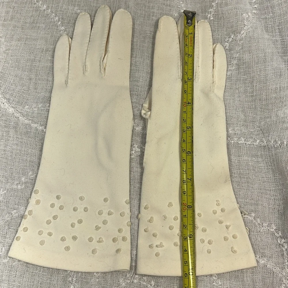 Handmade Vintage white gloves
